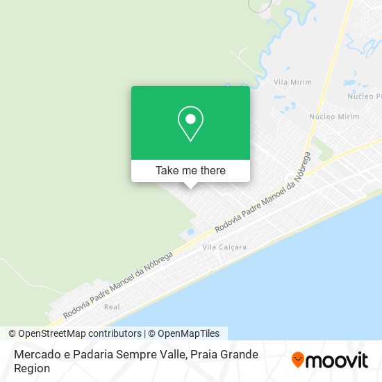 Mapa Mercado e Padaria Sempre Valle