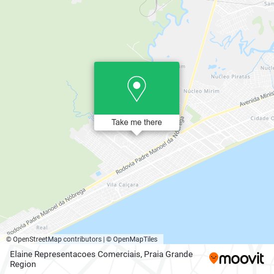 Mapa Elaine Representacoes Comerciais