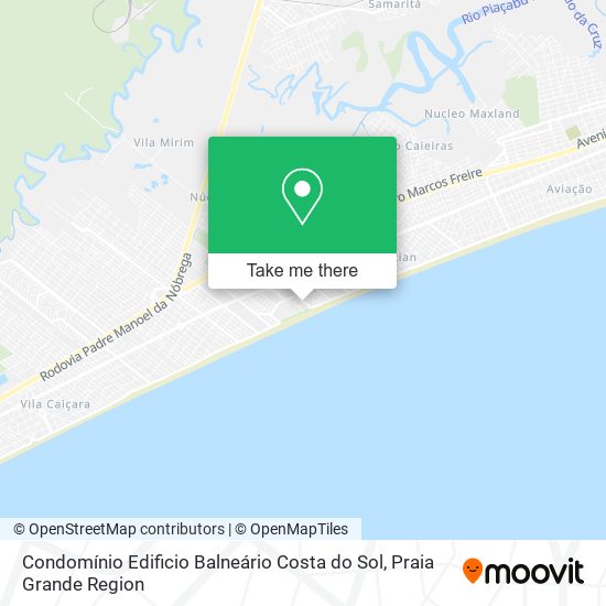 Mapa Condomínio Edificio Balneário Costa do Sol