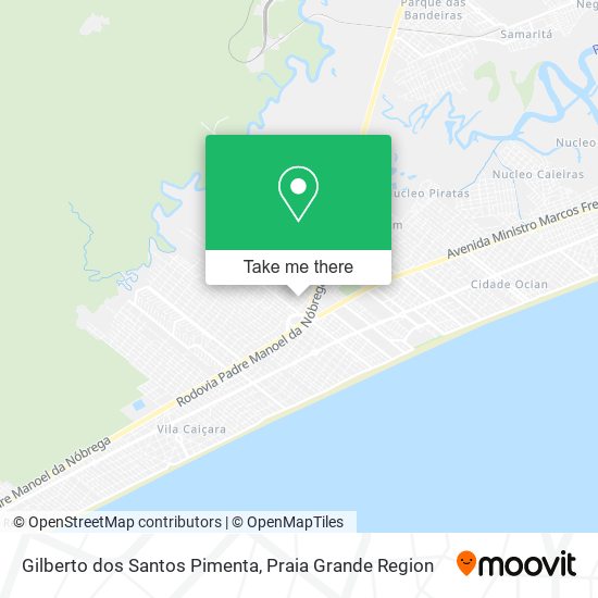 Gilberto dos Santos Pimenta map