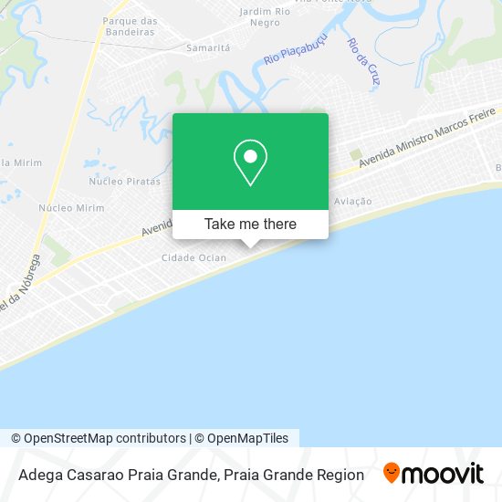 Mapa Adega Casarao Praia Grande