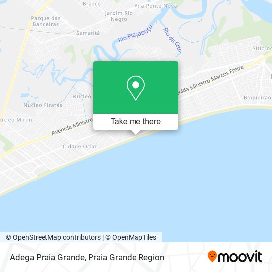 Adega Praia Grande map