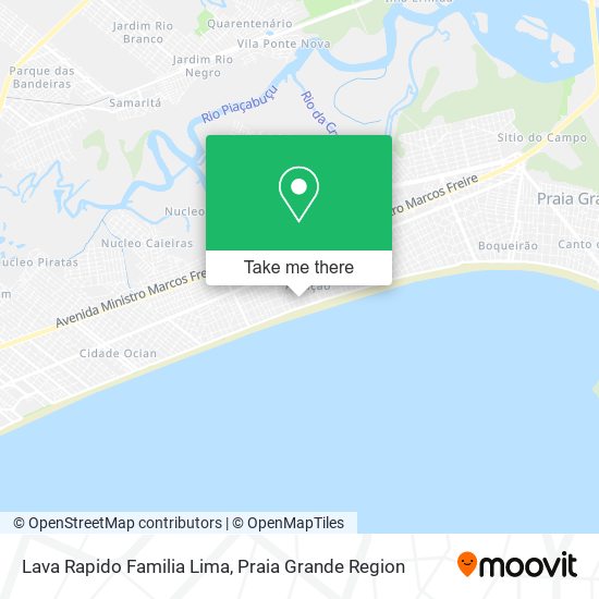Lava Rapido Familia Lima map