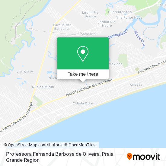 Mapa Professora Fernanda Barbosa de Oliveira