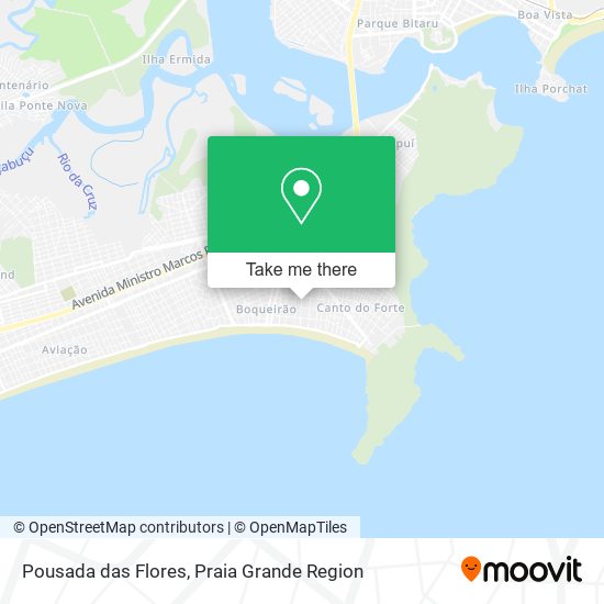 Pousada das Flores map