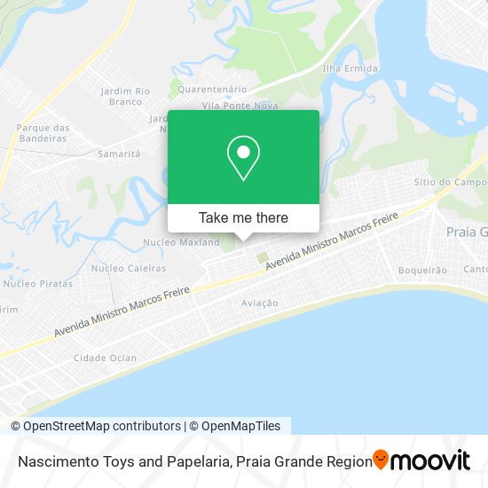 Nascimento Toys and Papelaria map