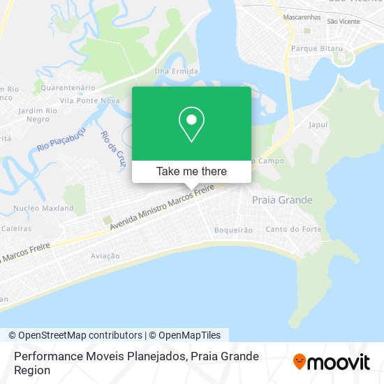 Performance Moveis Planejados map