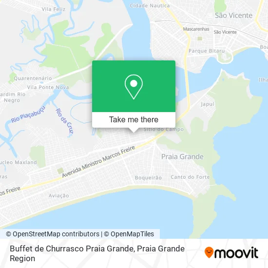 Buffet de Churrasco Praia Grande map