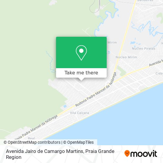 Avenida Jaíro de Camargo Martins map