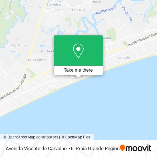 Mapa Avenida Vicente de Carvalho 76