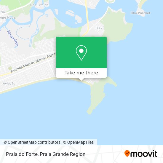 Mapa Praia do Forte