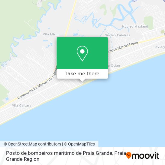 Posto de bombeiros maritimo de Praia Grande map