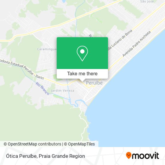 Ótica Peruíbe map