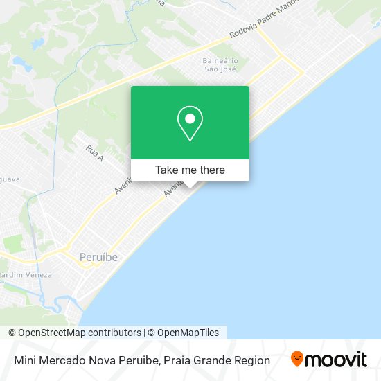 Mini Mercado Nova Peruibe map