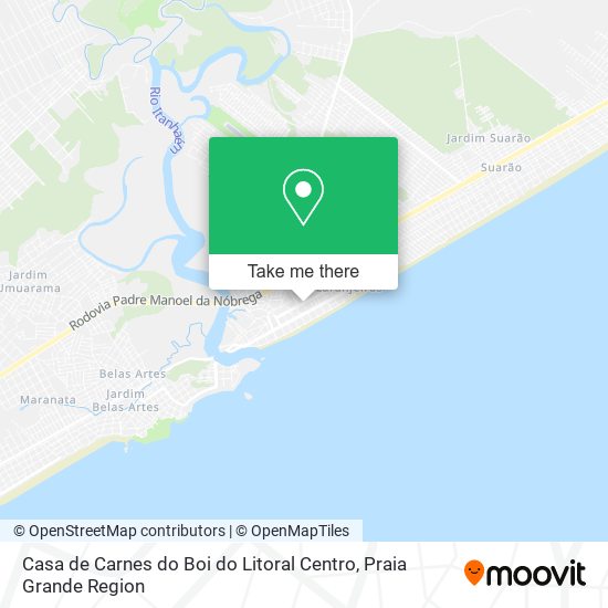Casa de Carnes do Boi do Litoral Centro map