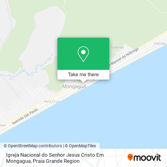 Igreja Nacional do Senhor Jesus Cristo Em Mongagua map