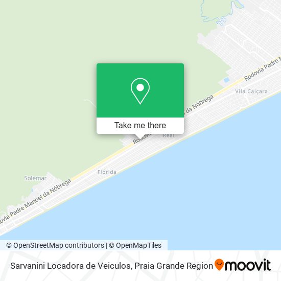 Sarvanini Locadora de Veiculos map