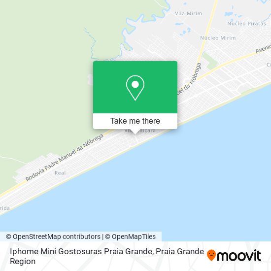 Iphome Mini Gostosuras Praia Grande map