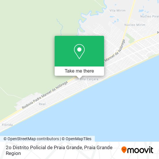 Mapa 2o Distrito Policial de Praia Grande