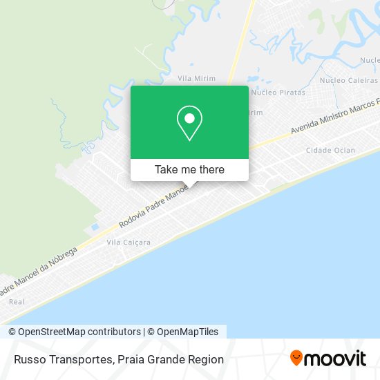 Russo Transportes map