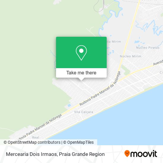 Mapa Mercearia Dois Irmaos