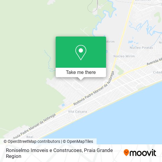 Mapa Roniselmo Imoveis e Construcoes