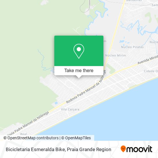 Bicicletaria Esmeralda Bike map