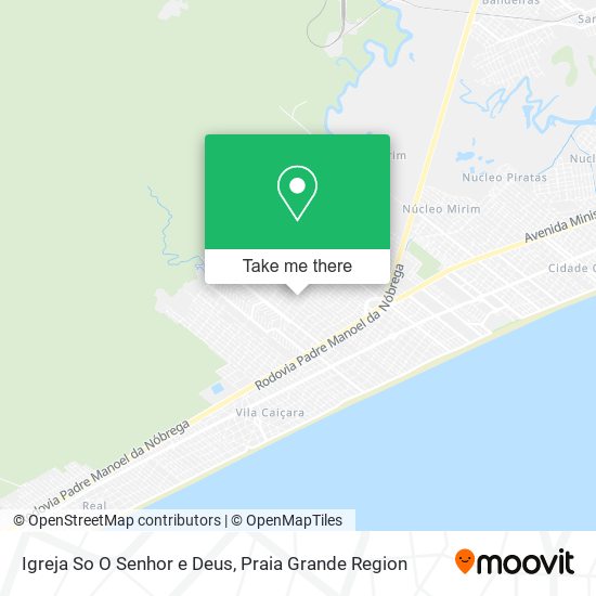 Igreja So O Senhor e Deus map