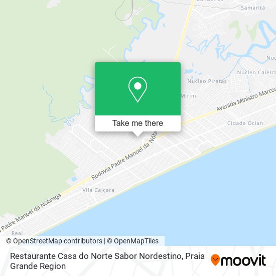 Restaurante Casa do Norte Sabor Nordestino map