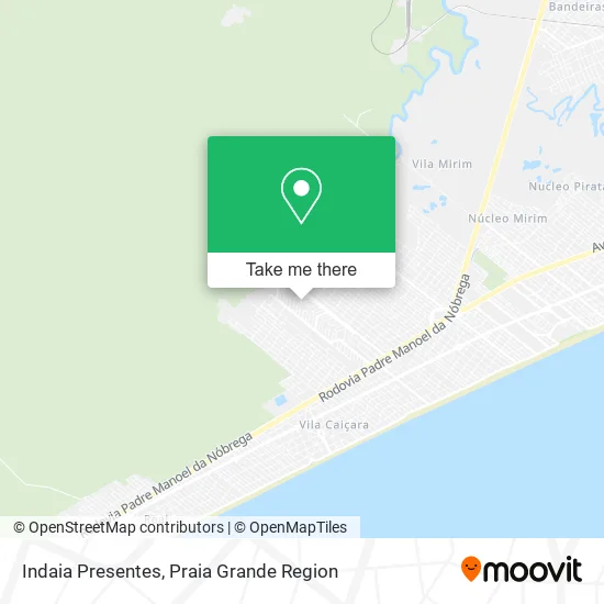 Indaia Presentes map