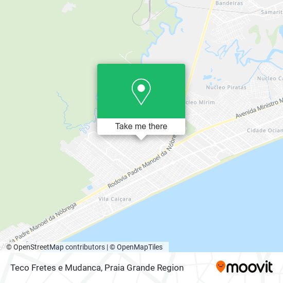 Teco Fretes e Mudanca map