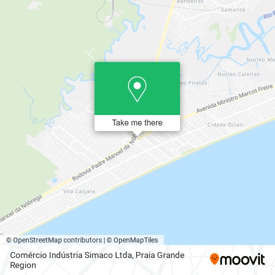 Comércio Indústria Simaco Ltda map