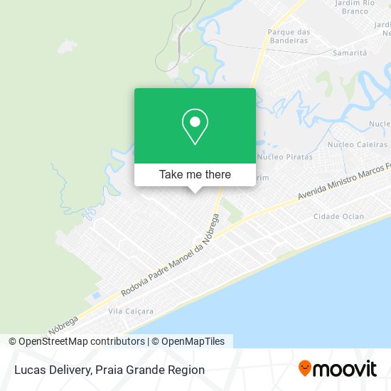 Mapa Lucas Delivery