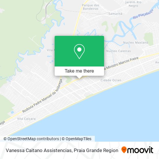 Mapa Vanessa Caitano Assistencias