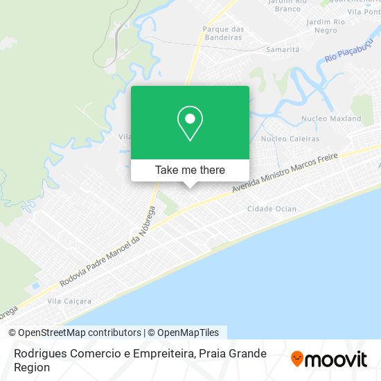 Rodrigues Comercio e Empreiteira map