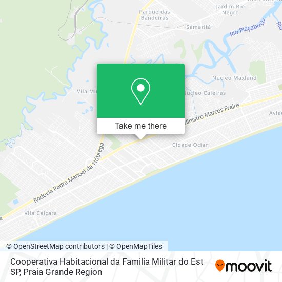 Cooperativa Habitacional da Familia Militar do Est SP map