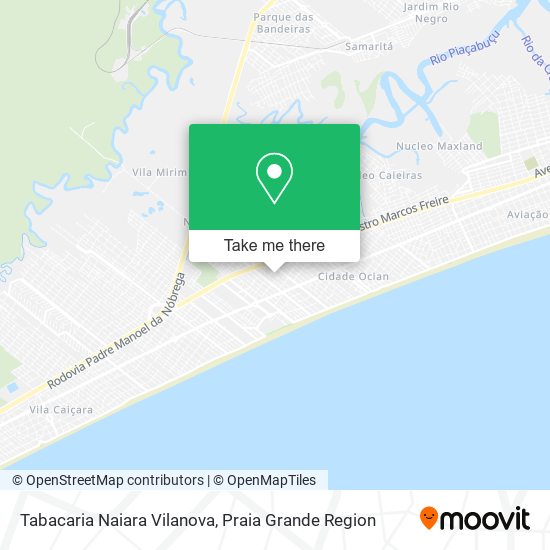 Tabacaria Naiara Vilanova map