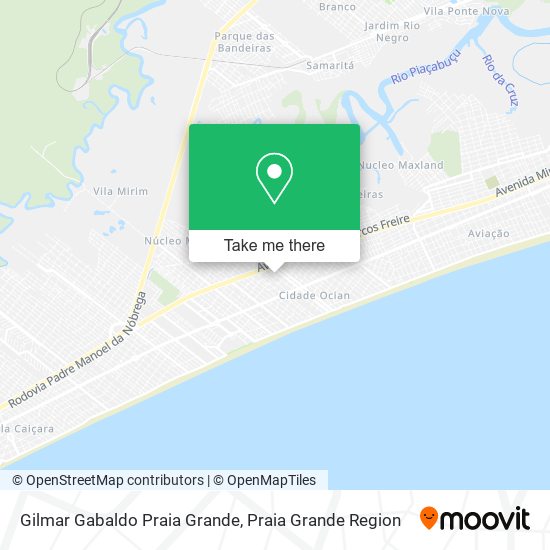 Mapa Gilmar Gabaldo Praia Grande