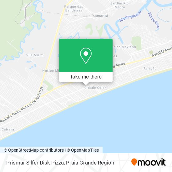 Prismar Silfer Disk Pizza map