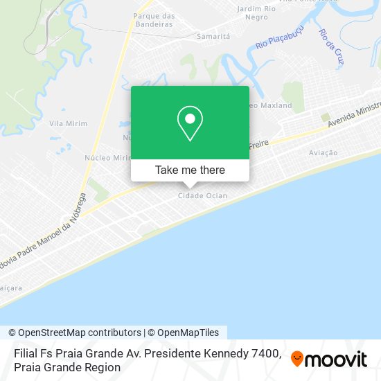 Filial Fs Praia Grande Av. Presidente Kennedy 7400 map