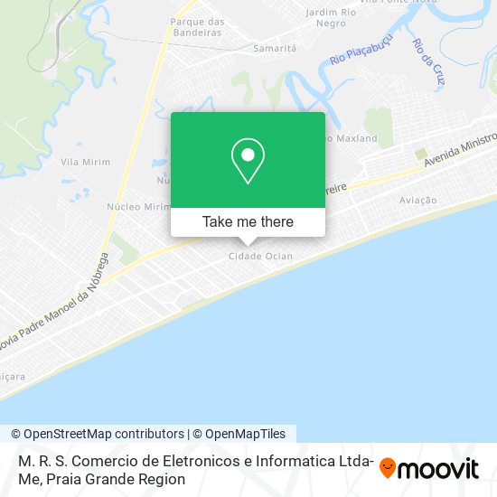 M. R. S. Comercio de Eletronicos e Informatica Ltda-Me map