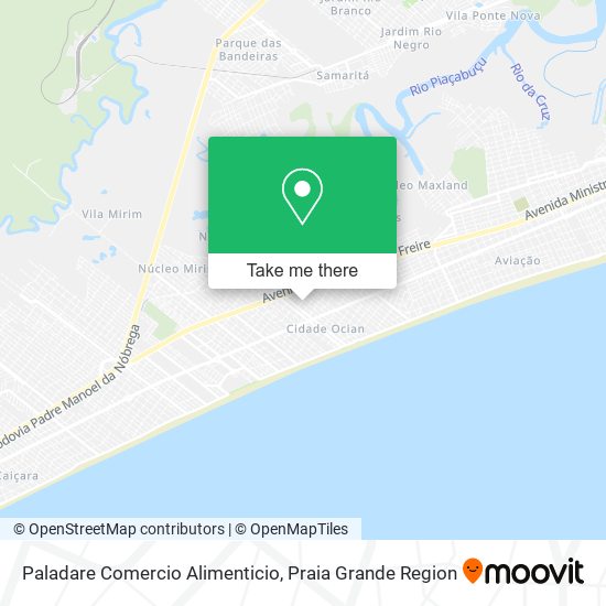 Paladare Comercio Alimenticio map