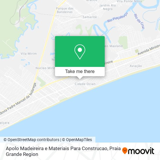 Apolo Madeireira e Materiais Para Construcao map