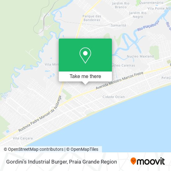 Mapa Gordini's Industrial Burger