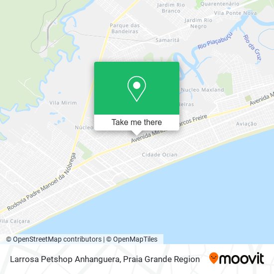 Mapa Larrosa Petshop Anhanguera