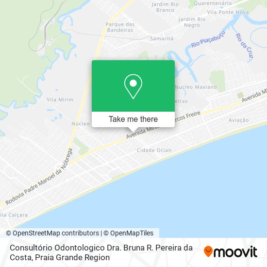 Mapa Consultório Odontologico Dra. Bruna R. Pereira da Costa