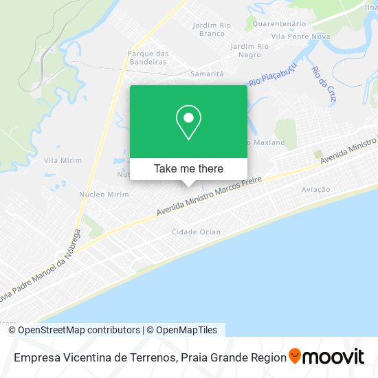 Mapa Empresa Vicentina de Terrenos