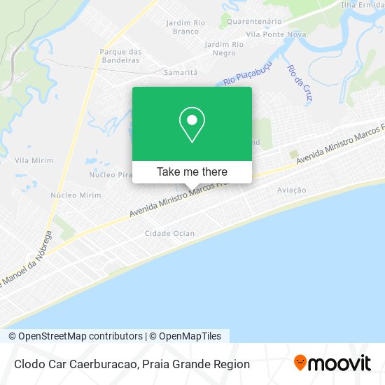 Clodo Car Caerburacao map