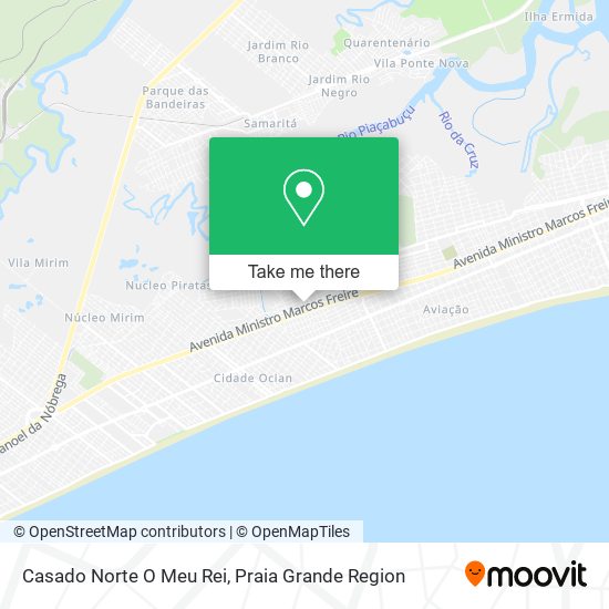 Casado Norte O Meu Rei map