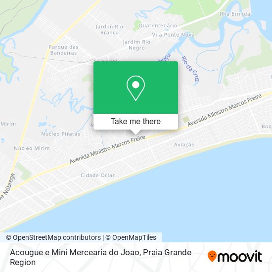 Mapa Acougue e Mini Mercearia do Joao